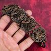 Ammonite fossil bracelet copper wire wrapped bracelet adjustable chain handmade bracelet copper jewelry engagement gifts gemstone bracelet