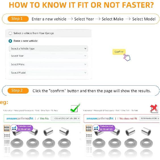 Shock Bushing 16Pcs & Bearing Sleeve 8Pcs Kits All 4 Absorber For Arctic Cat 250 300 375 400 500 650 700 Bearcat 454, OEM# 0604-310 0403-028
