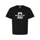 

Gaming Is My DNA Unisex Graphic T Shirt With Game Controller Emblem For Gamers A XL
