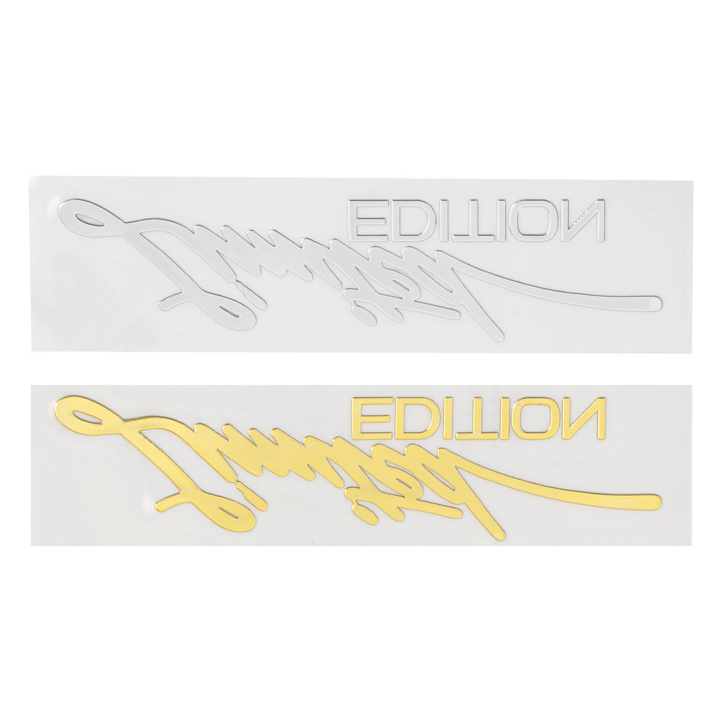 Custom Car Emblem Badge Left Features Easy Installation Rear Front Door Glass Front Quarter Glass Silver Gold Hood