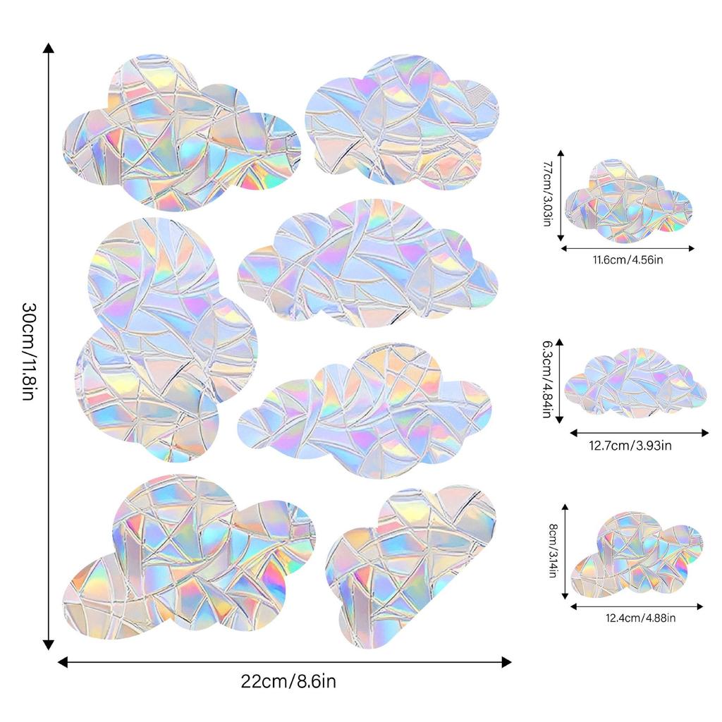Aike Sun Prism Regenbogen Schmetterling Fensterglas Aufkleber