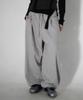 CHICKS Side-Tuck Balloon Sweatpants Melange