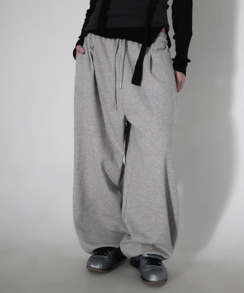 CHICKS Side-Tuck Balloon Sweatpants Melange