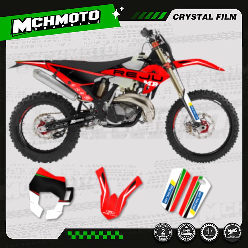 MCHMFG  Team Graphics Backgrounds Decals Stickers Kit For   RIEJU MR 300 Number Name ize 004
