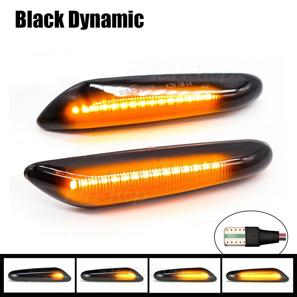 2pcs Dynamic LED Turn Signal Light For BMW E60 E61 E87 E90 E91 E92 E93 E81 E82 E88 E46 Side Marker Mirror Lamp Repeater Bulb