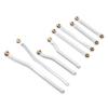 8PCS RC Wheelbase Link Rod Copper Aluminum Alloy RC Chassis Linkage Pull Rod for HOBBYPLUS 1 18 4WD CP18P RC Cars Silver