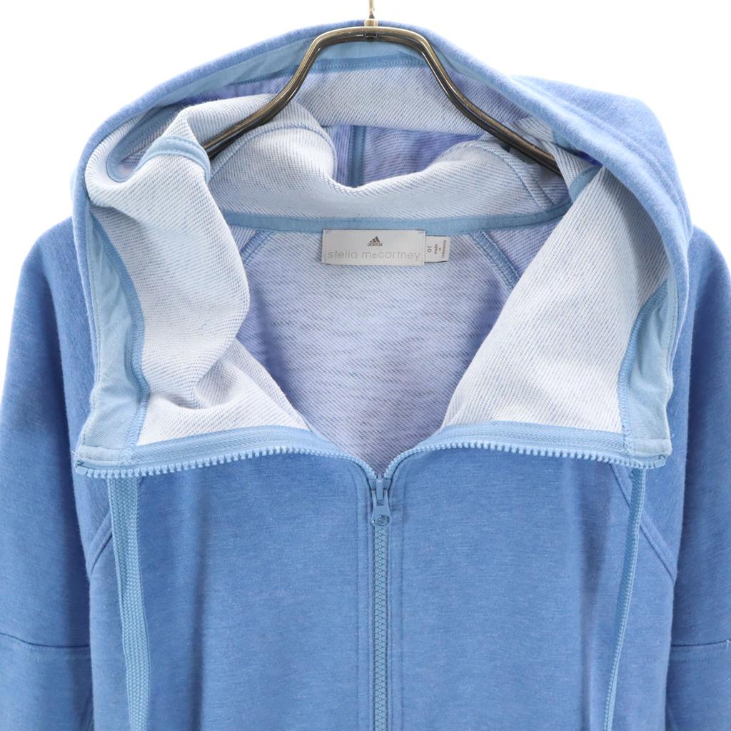 Adidas by Stella McCartney Long Sleeve Sweat Zip Hoodie OT Blue Women Used