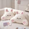 Cute Bunny Plush Pillow Large Cartoon Throw Cushion For Girls Bedroom Decor