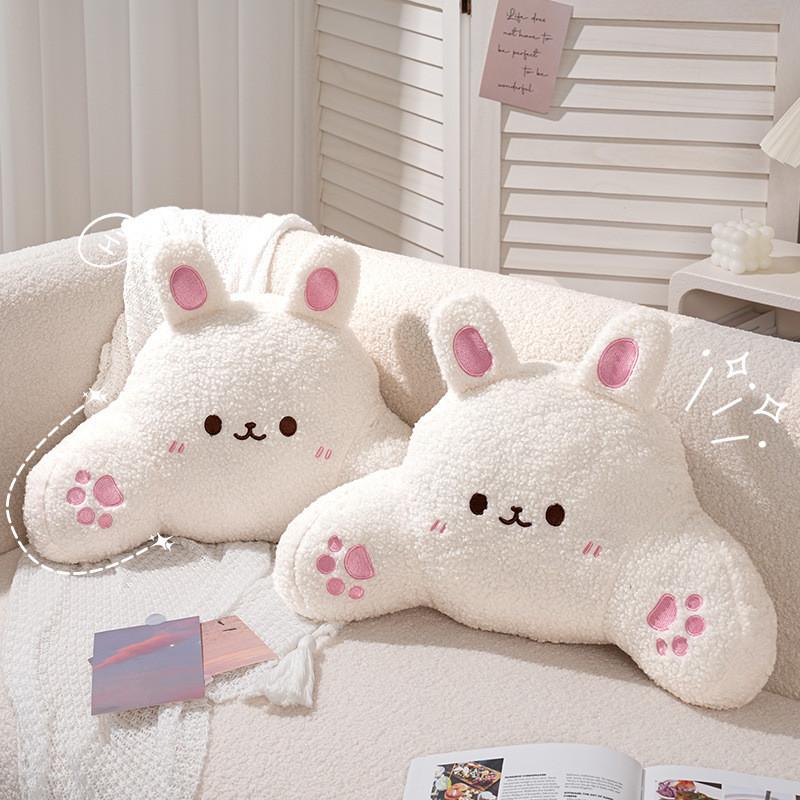 Cute Bunny Plush Pillow Large Cartoon Throw Cushion For Girls Bedroom Decor