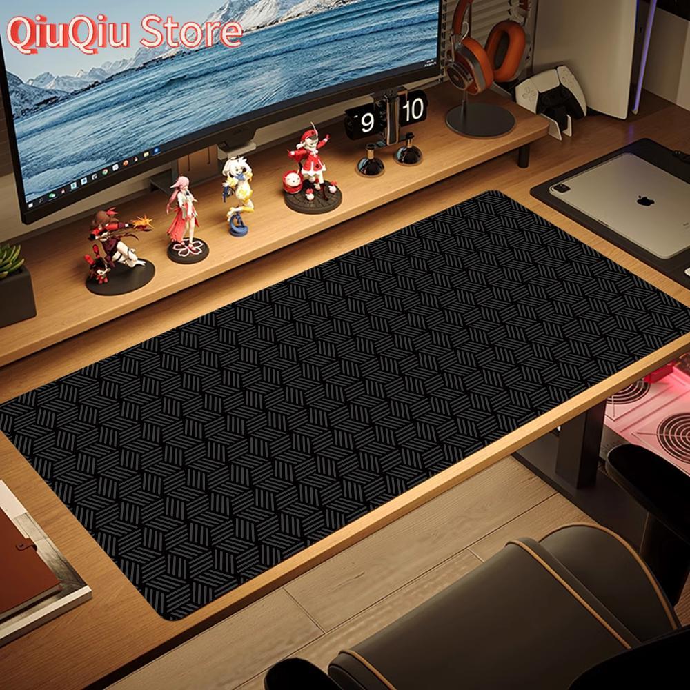 Line Texture Design Mouse Pad Large XXL Gaming Carpet Rubber Lock Keyboard Desk Mat Computer Playmat Gamers Work Tablet Office