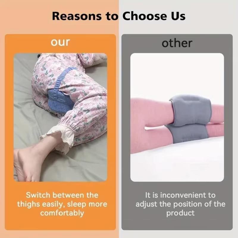 Heart Shaped Breathable Leg Pillow Orthopedic Memory Foam Knee Support Cushion for Elderly Side Sleepers Pain Relief