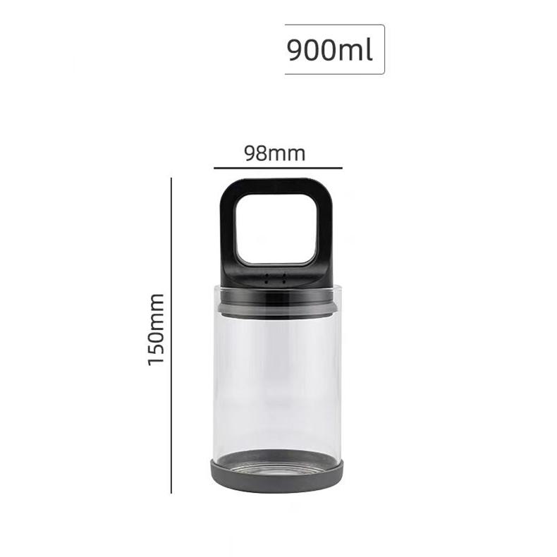 

Vacuum Sealed Canks Coffee Beans Jar Cans 500ml/1000ml For Kitchen Food Storage Container Glass Fresh Keeping Moisture Proof