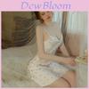 Silk Satin Sleeveless Nightdress With Vneck For Women Home Sleepwear