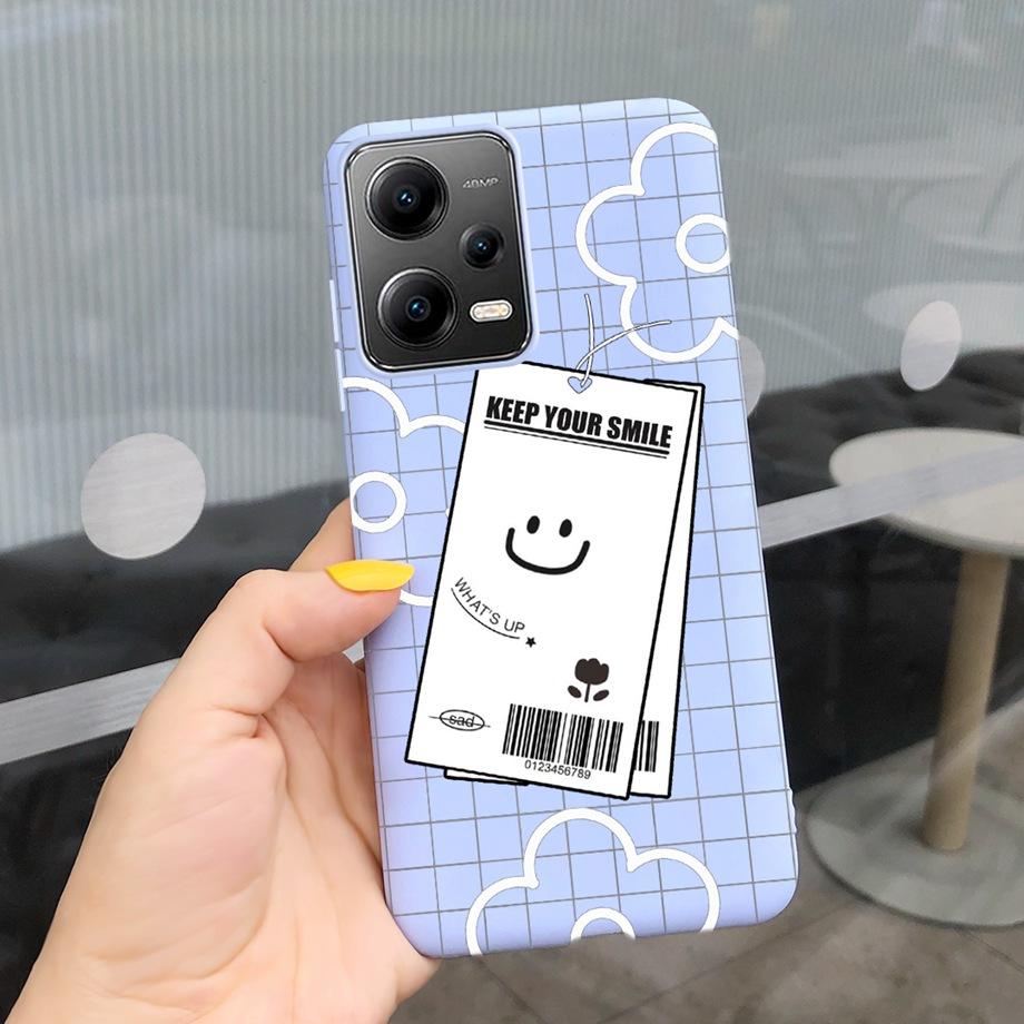 Cartoon Cases For Xiaomi Poco X5 Pro 5G Case PocoX5 5G Cover Soft TPU Matte Shockproof Capas Dragon Cute Cat Astronaur Pattern
