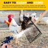 Adjustable Chicken Poop Scooper Metal Cat Litter Scoop with Detachable Wood Handle Litter Sifter Dog Pooper Scooper for Cleaning