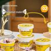 Disposable Yogurt Cup with Lid & Spoon - Thickened Food-Grade Paper for Fermentation
