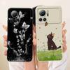 For Infinix Note 12 VIP Case Cute Cat Cartoon Flower Silicone Cover For Infinix Note12 VIP 12 Vip X672 6.7" Phone Cases Coque