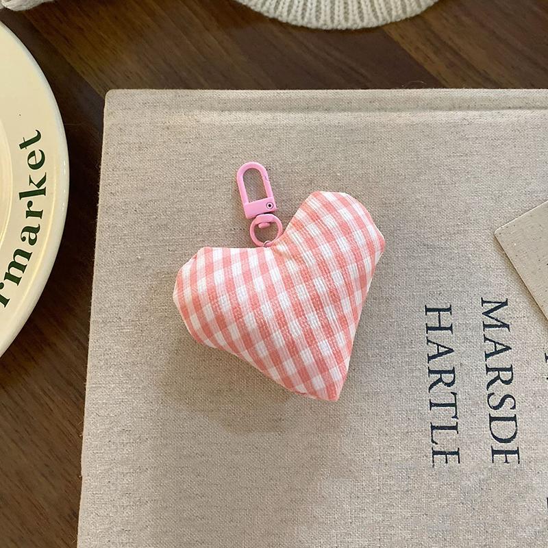 

Милый симпатичный клетчатый бант-сердечко брелок-подвеска для женщин и девочек простые украшения для рюкзака аксессуары подарки