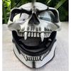 Teschio Scheletro Moto Casco Copertura Decorazione Maschera Ordinata Horror Maschera Teschio Fresco Scheletro Regalo di Halloween Visiera per Casco