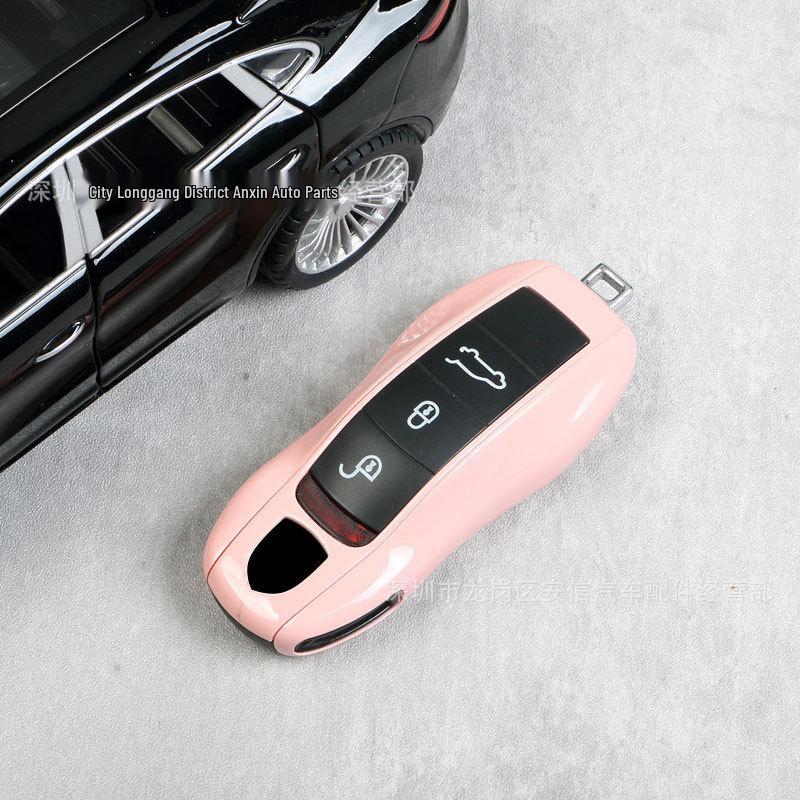 Porsche Morandi Pink Key Shell for Macan, 718, Cayenne, Panamera, Taycan