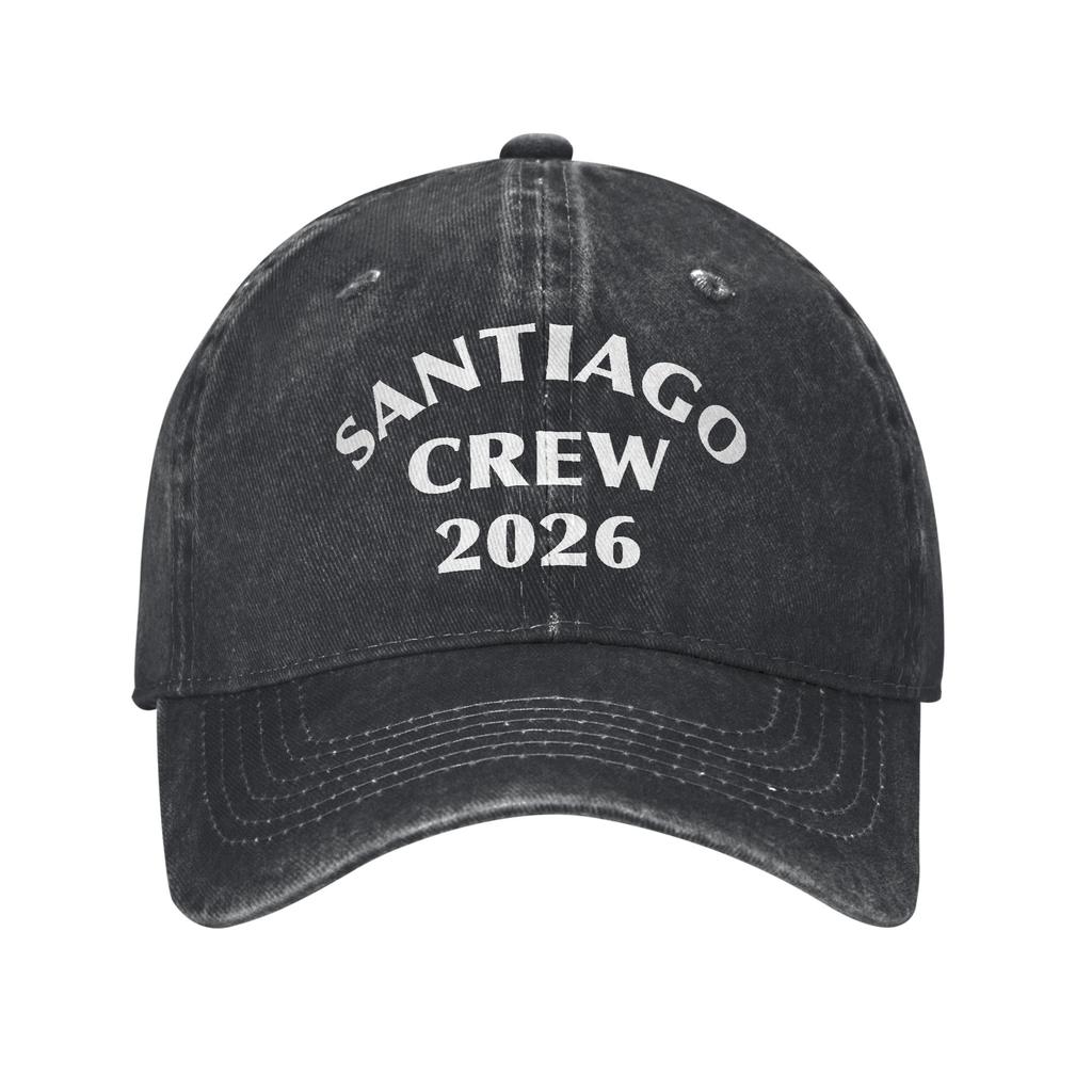 Unisex Women Camino De Santiago   Print Hat Vintage Distressed Washed  Baseball Cap Adjustable