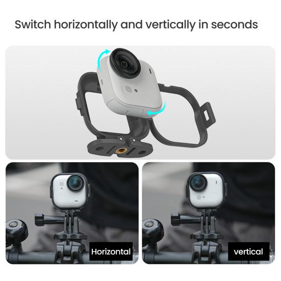 Action Camera Frame Horizontal Vertical Modes Tailor-Made Action Camera Mount for Insta360 GO Ultra Shoot Accessories