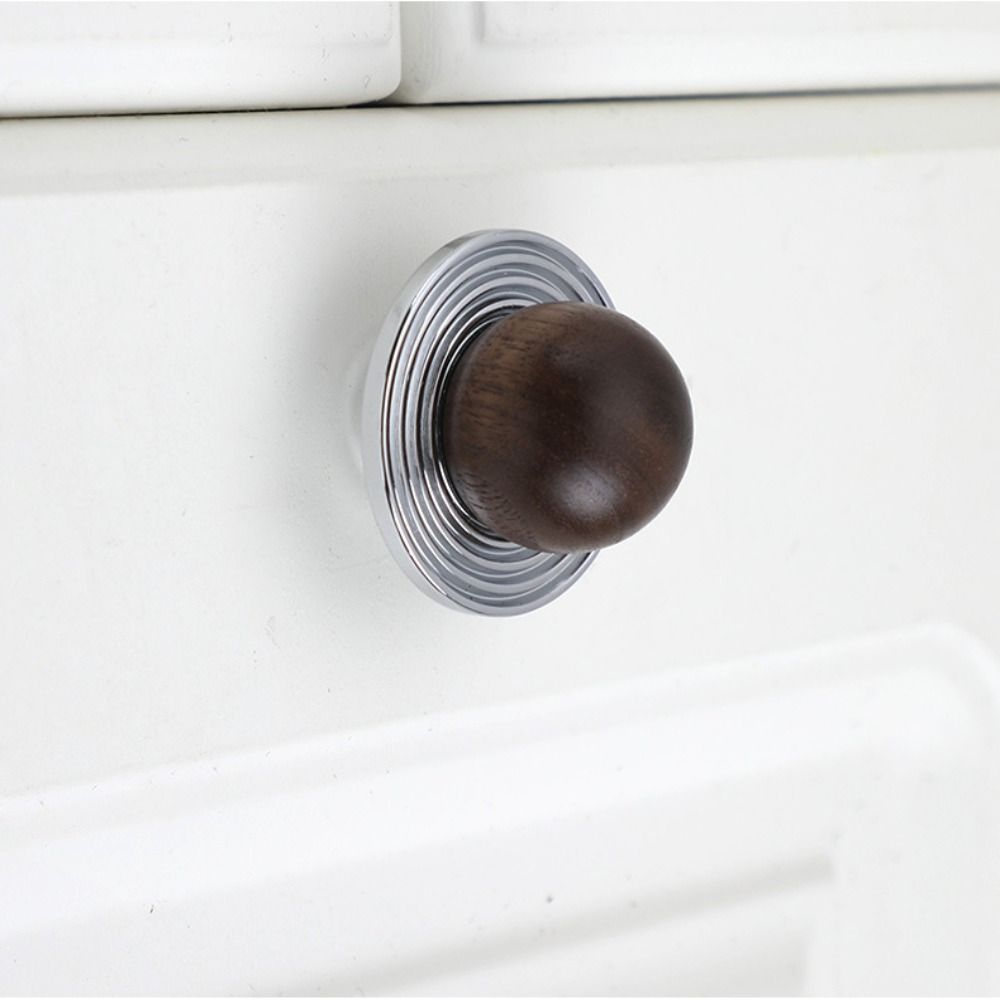 Durable Wooden Ball Pendant Cabinet Pulls Pendant Design Retro Wood Ball Pendant Handles  Furniture
