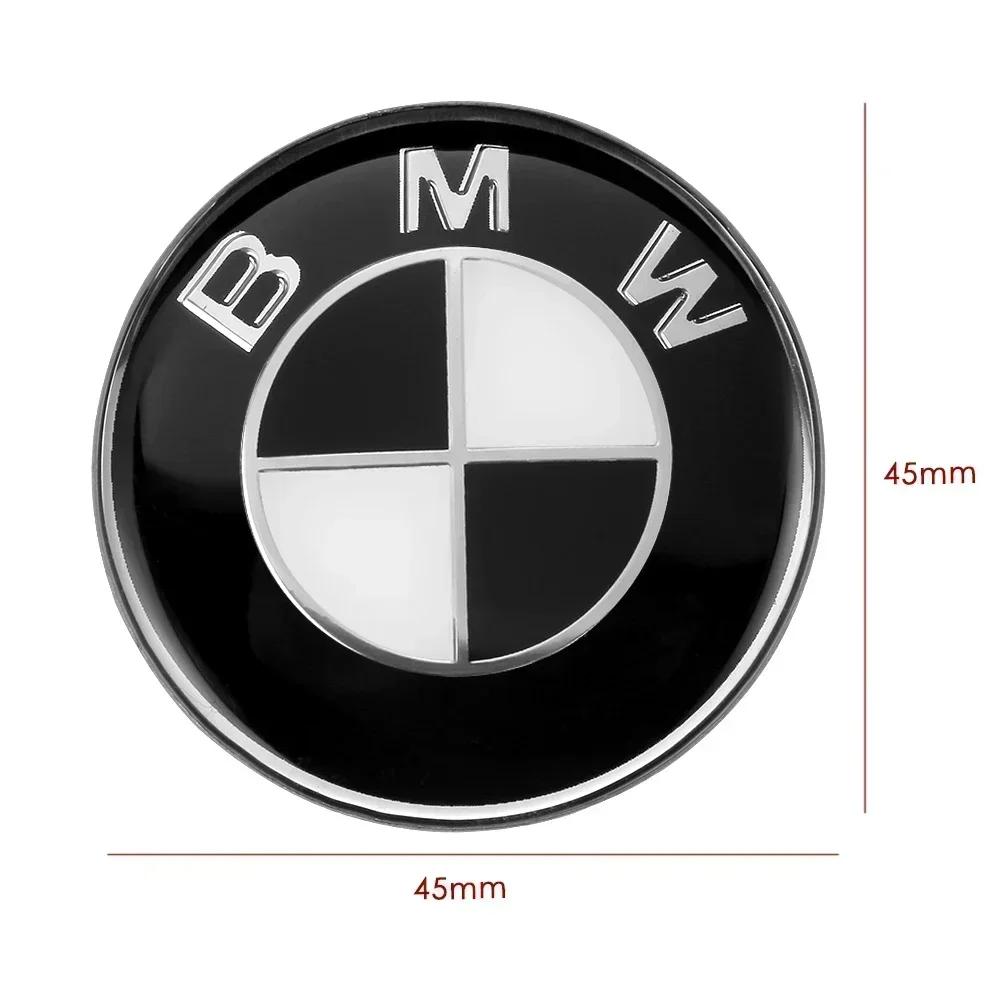 BBJF8 1Pcs 45mm Car Steering Wheel Badge Emblem Sticker Auto-Styling for BMW M Performance E36 E46 E90 E60 F10 F30 E39 F20 E87 E92 AAA