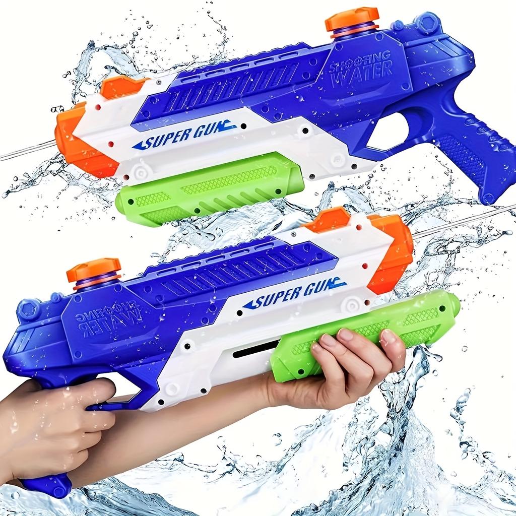 1/2Pcs Water Guns Toy for Kids Adult Summer Super Blaster Soaker Long Range Squirt Guns Outdoor Toy for Swimming Pool Lawn Beach