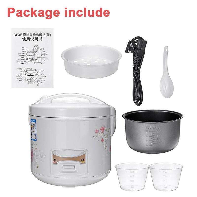 220V 2/3/4/5L Multicooker Kitchen Appliances Electric Rice Cooker Alloy Cast Iron Heating Pressure Cooker Soup Cake Maker