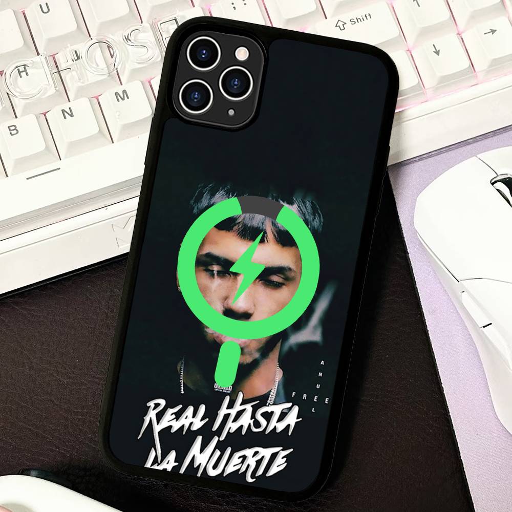 

Anuel AA Rapper For Magsafe Phone Case For IPhone 16 15 11 12 13 14 17 Pro Max Plus Magnetic Wireless Charge iPhone 11 pro