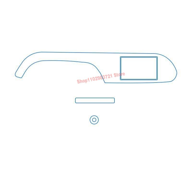 

TPU Gearbox Panel Film Dashboard Protective Sticker Interior Anti-Scratch Car Accessories 2022 For Hyundai PALISADE