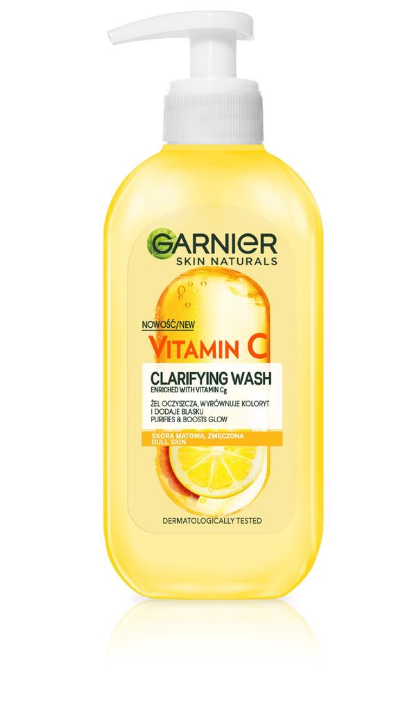 Garnier Skin Naturals Vitamin C Żel Oczyszczający Witamina Cg I Cytrus - Do Skóry Matowej I Zmęczonej 200Ml