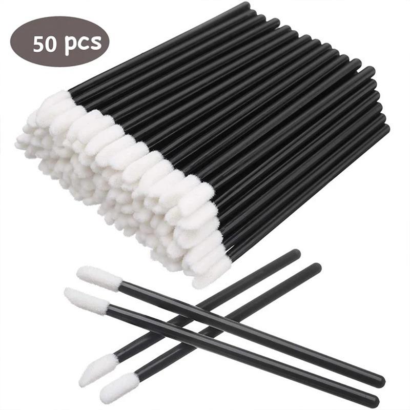 

Cosmetic Makeup Tool 50/100 Sposable Lip Brush Eyelash Makeups Microbrush Lash Extension Mascara Applicator Lipstick Wands Set