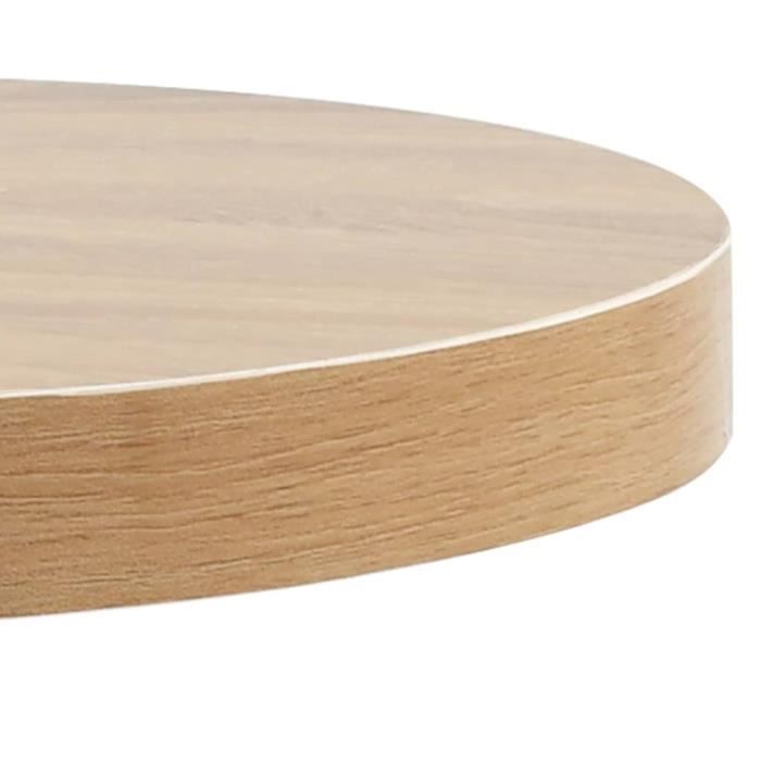 VidaXL Table de bistro Marron clair 40 cm MDF