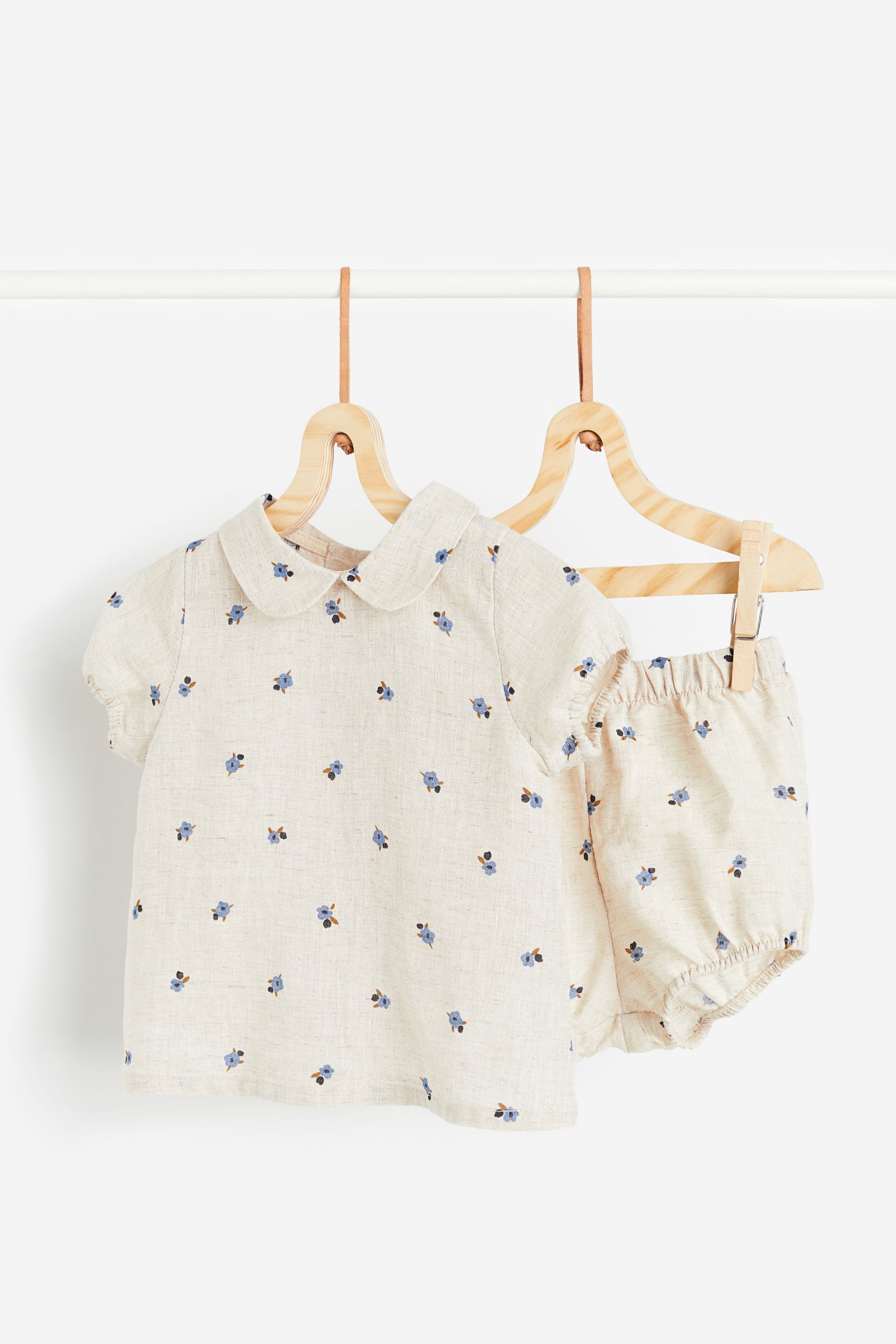 

2-piece patterned linen set