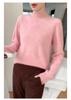Luxury Women's Cashmere Half-High Collar Sweater, Light and Skin-Friendly, Perfect for Autumn and Winter