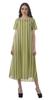 Moomaya Printed Sun Dresses Women Short Sleeve Cotton Flex Party Dress