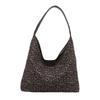 Fashionable and Trendy Large Capacity Commuting Tote Bag New Personalized Leopard Print Shoulder Bag Korean Style Niche Underarm Bag