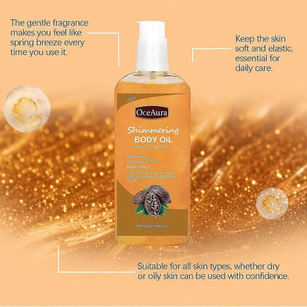 Oceaura Shining Moisturizing Body Oil Moisturizes And Nourishes The Body. Daily Care Full-Body Massage Essential Oil