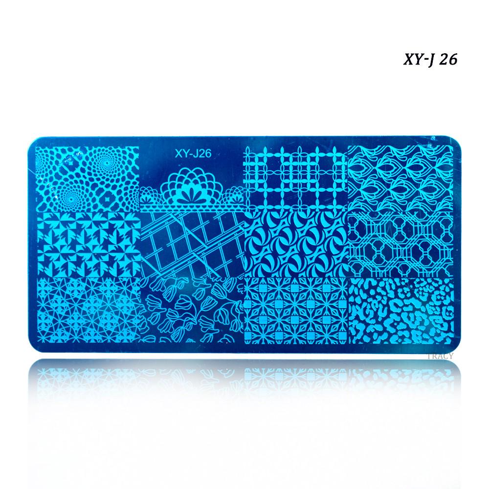 Nail Art Stamping Plates Stencils Lace Flowers Beauty Stamp Polish Printing Nail Art Templates