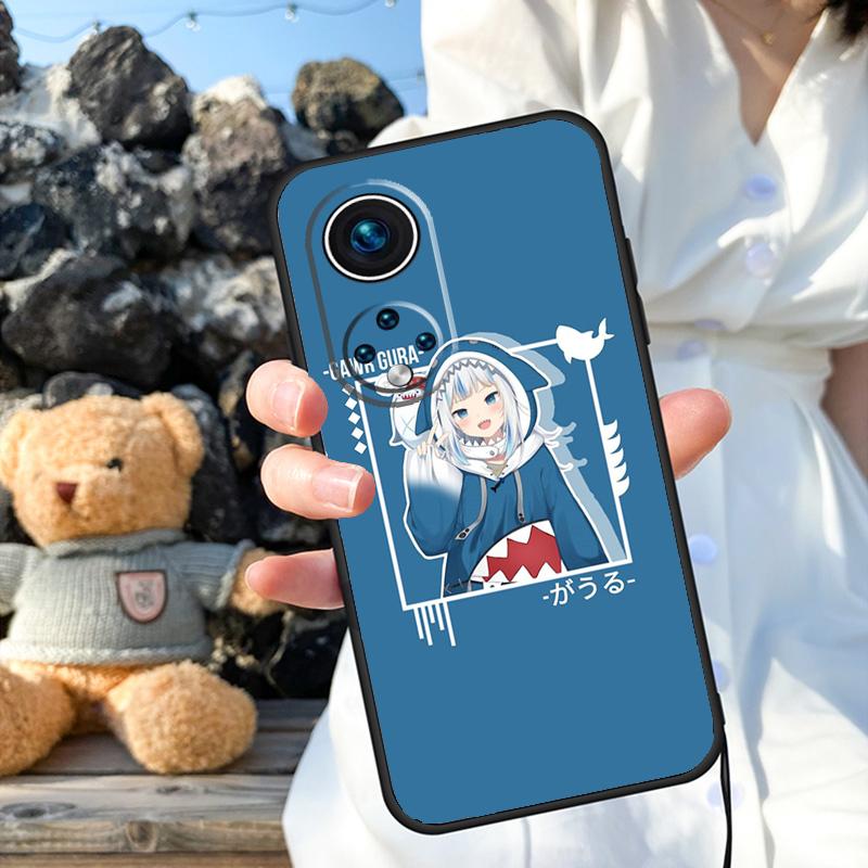 Gawr Gura Hololive Girl Case For Honor Magic 7 5 6 8 Pro 200 400 50 70 90 Lite X9a X9b X9c X9d X8b X8c Win RT Cover