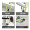 Portable Table Tennis Exerciser Door PingPong Game Hanging Table Tennis Trainer with Racket and Balls Easy To Install