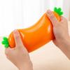 Soft Squeeze Carrot Shaped Stress Relief Toy Sensory Squishy Toy for Hand Exercise and Relaxation Durable Flexible Material