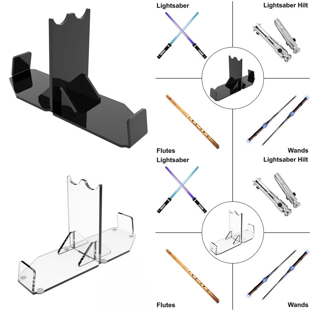 Display Holder Acrylic Lightsaber Display Stand Desktop Decorative Display Stand with Antiskid Pad Sword Holder