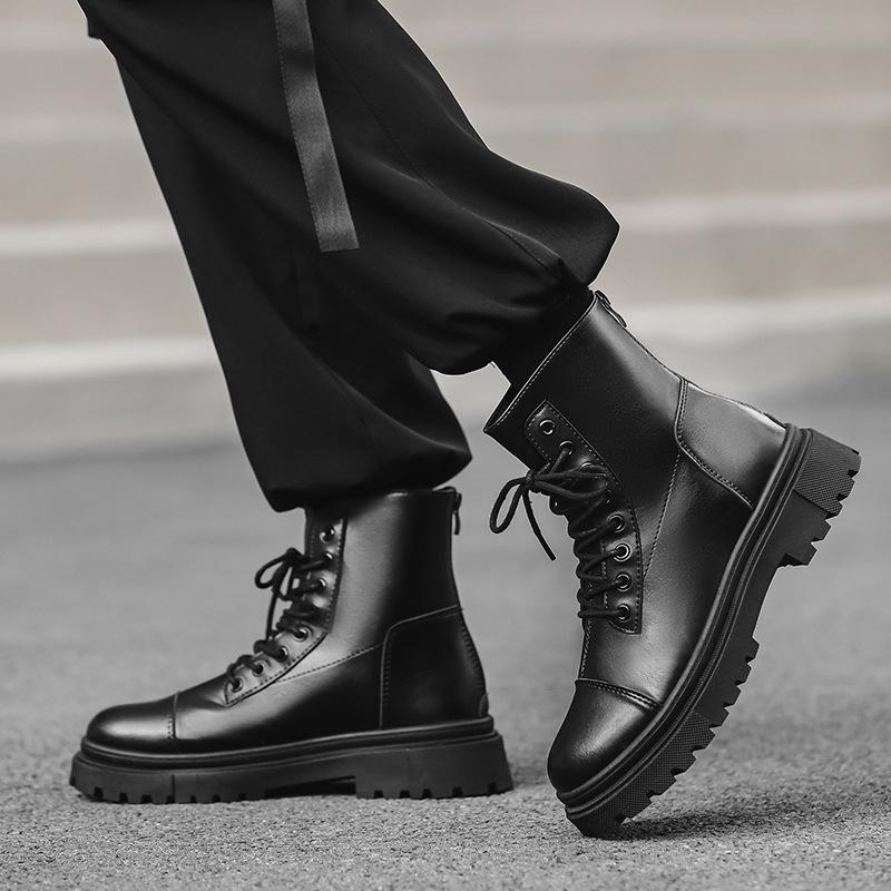 Autumn and winter new Martin boots men's platform locomotive boots British style men's boots winter outdoor casual tooling boots