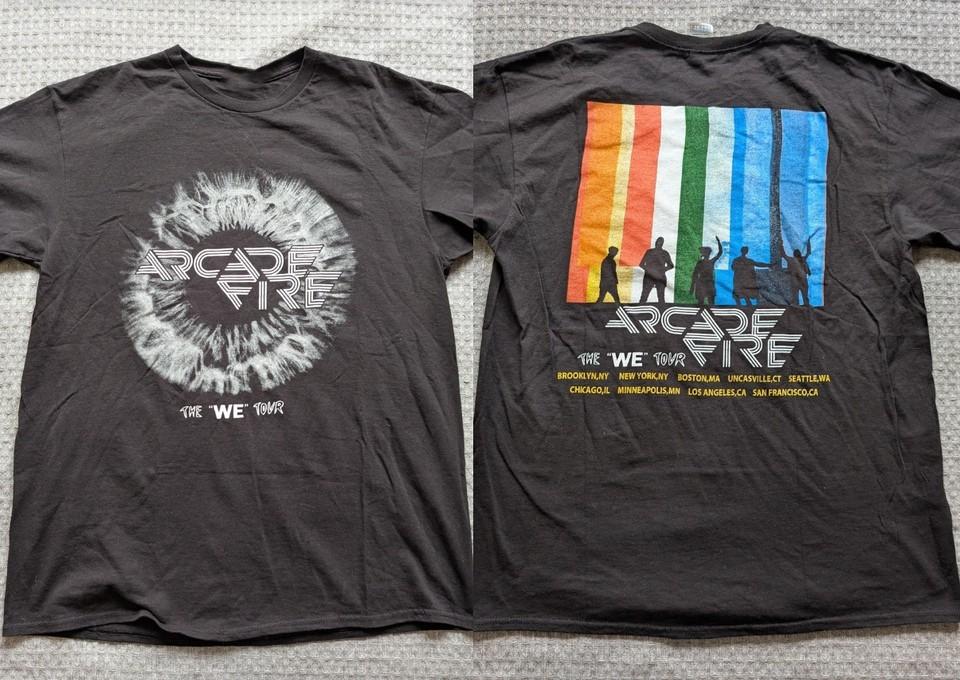 Arcade Fire Shirt Black The WE Tour Tee Full Size MC1490 Unisex T-Shirt XL
