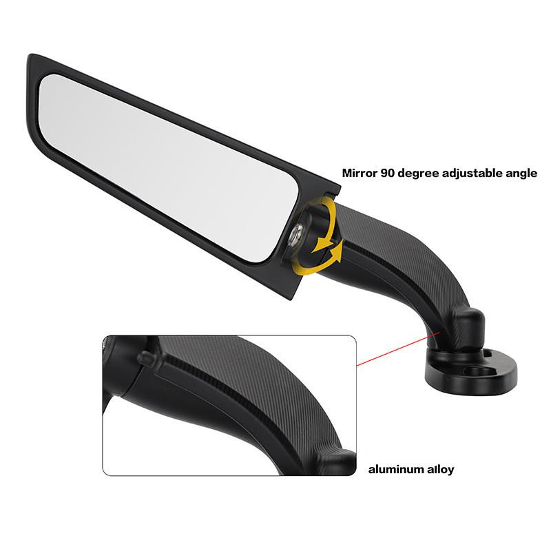 Motorcycle Wing Mirrors Adjustable Rotating Rearview Side Mirror For BMW S1000RR 2009-2011 2012 2013 2014 2015 2016 2017 2018