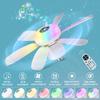 2-in-1 RGB Ceiling Light Remote Control Timing Function Hanging Fan with LED Lighting Speed Adjustable