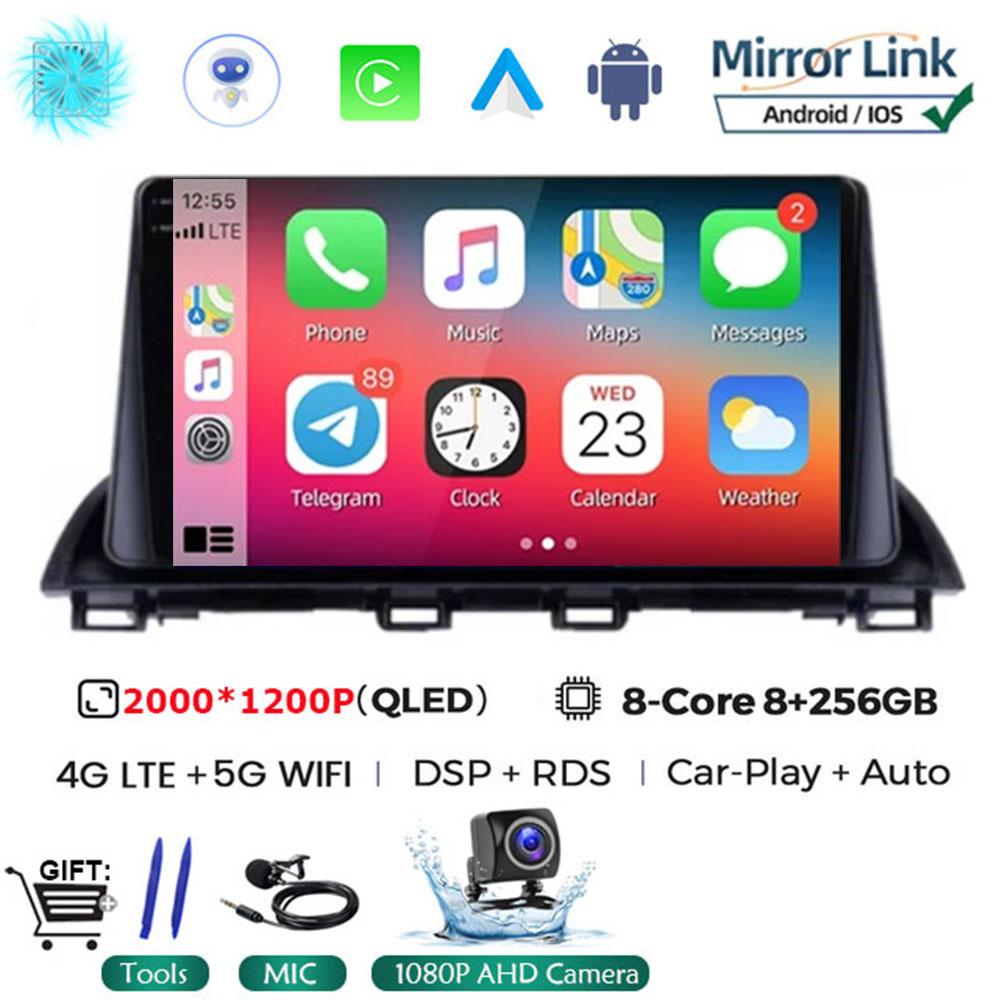 For Mazda 3 Axela 2014 - 2019 Android 14 Car Radio Multimedia Radio Player GPS Navigation Video Stereo Audio Head Unit 2DIN DVD